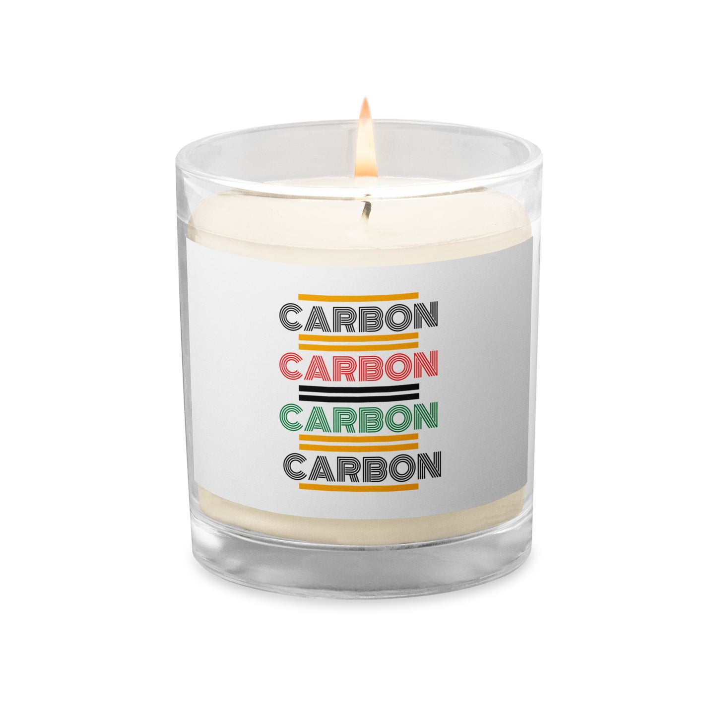 "Carbon" Glass jar soy wax candle